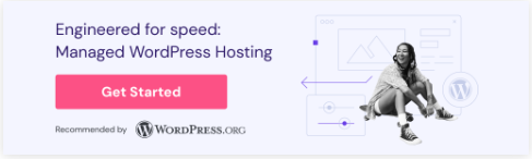 为速度优化的托管 WordPress 主机，Hostinger WordPress 托管服务，获wordpress.org推荐，点击‘Get Started’开始使用